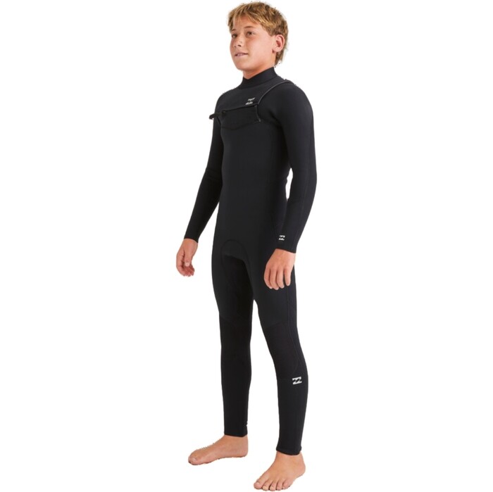 2024 Billabong Junior Foil 5/4mm Chest Zip Wetsuit ABBW100156 - Black